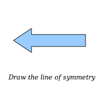 Geometry Worksheets for Drawing the Line of Symmetry