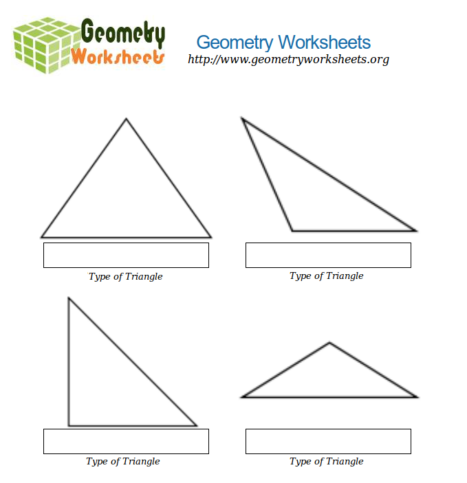 different triangle shapes geometry